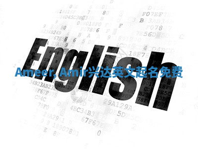 Ameer, Amir兴达英文起名免费